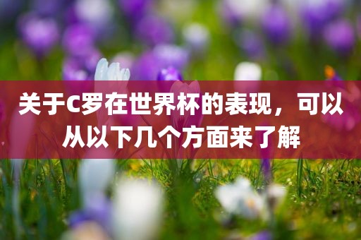 关于C罗在世界杯的表现，可以从以下几个方面来了解