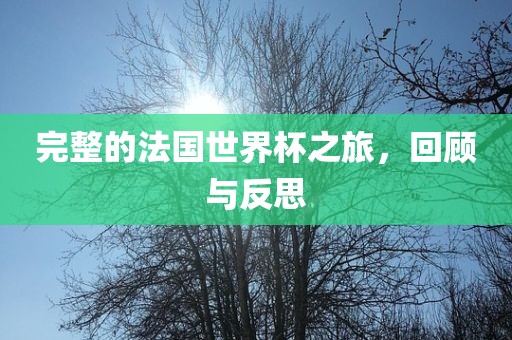 完整的法国世界杯之旅，回顾与反思