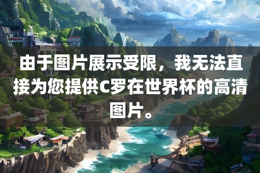 由于图片展示受限，我无法直接为您提供C罗在世界杯的高清图片。