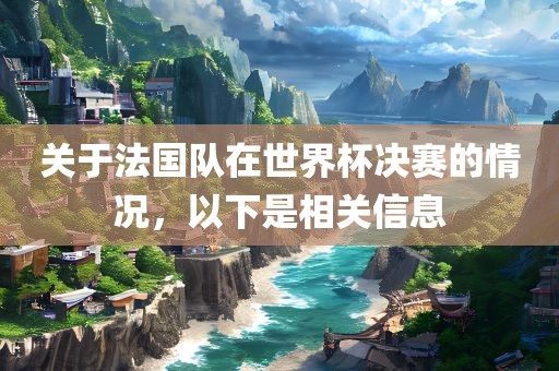 关于法国队在世界杯决赛的情况，以下是相关信息