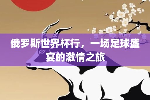 俄罗斯世界杯行，一场足球盛宴的激情之旅