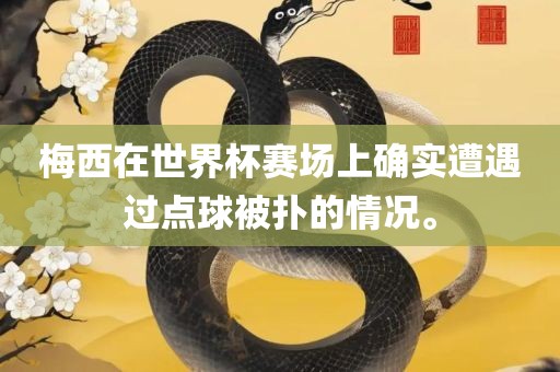 梅西在世界杯赛场上确实遭遇过点球被扑的情况。