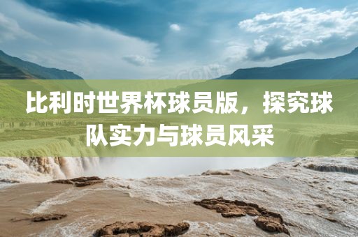 比利时世界杯球员版，探究球队实力与球员风采漯河市盈旭机械设备有限公司