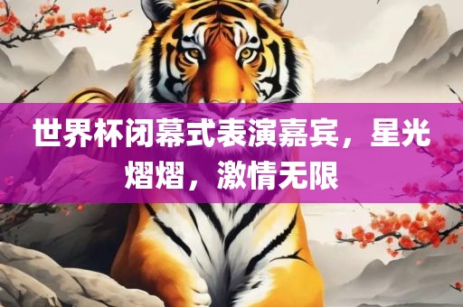 世界杯闭幕式表演嘉宾，星光熠熠，激情无限