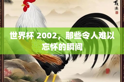 世界杯 2002，那些令人难以忘怀的瞬间