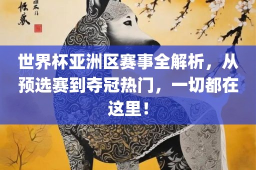 世界杯亚洲区赛事全解析，从预选赛到夺冠热门，一切都在这里！