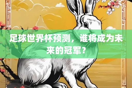 足球世界杯预测，谁将成为未来的冠军？