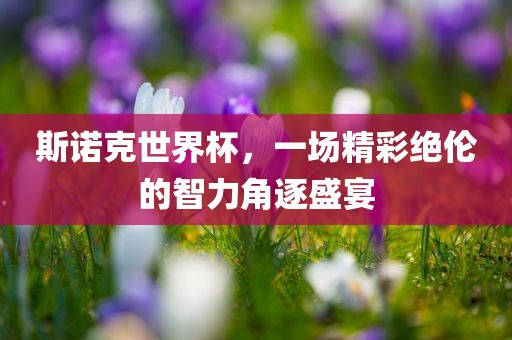 斯诺克世界杯，一场精彩绝伦的智力角逐盛宴