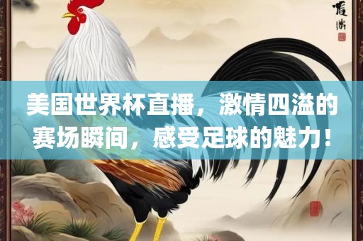美国世界杯直播，激情四溢的赛场瞬间，感受足球的魅力！