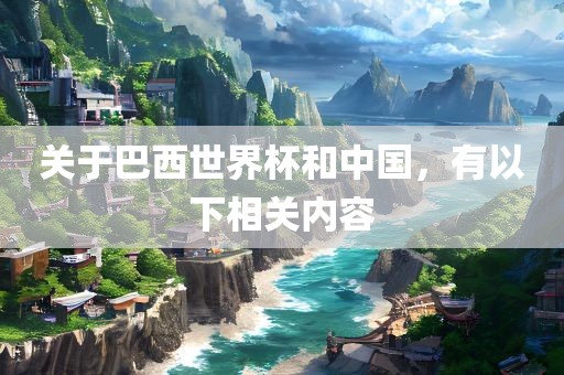 关于巴西世界杯和中国，有以下相关内容