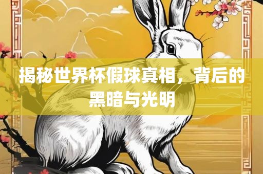 揭秘世界杯假球真相，背后的黑暗与光明