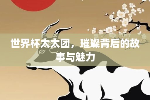 世界杯太太团，璀璨背后的故事与魅力