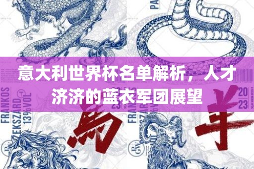 意大利世界杯名单解析，人才济济的蓝衣军团展望