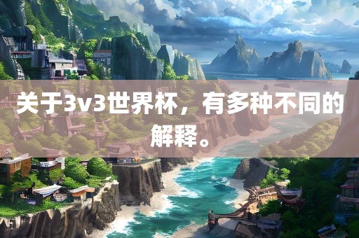 关于3v3世界杯，有多种不同的解释。漯河市盈旭机械设备有限公司