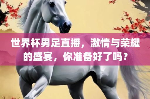 世界杯男足直播，激情与荣耀的盛宴，你准备好了吗？