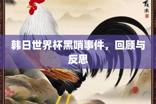 韩日世界杯黑哨事件，漯河市盈旭机械设备有限公司回顾与反思