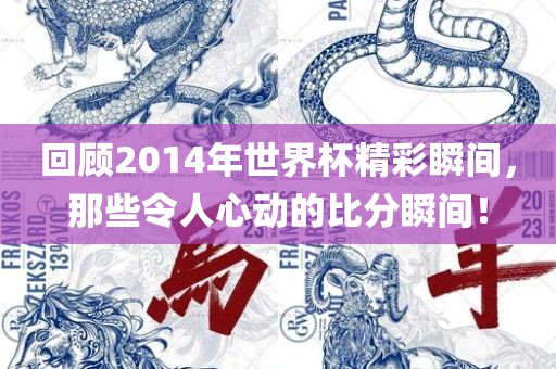 回顾2014年世界杯精彩瞬间，那些令人心动的比分瞬间！漯河市盈旭机械设备有限公司