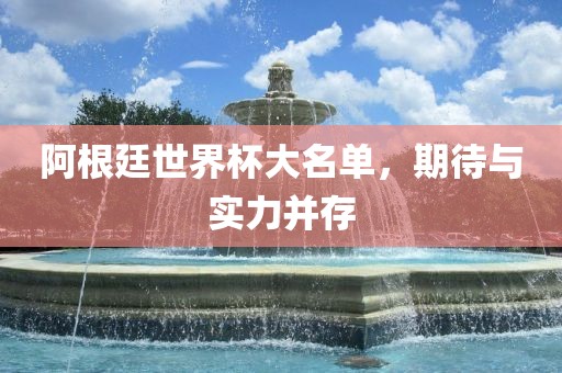 阿根廷世界杯大名单，期待与实力并存