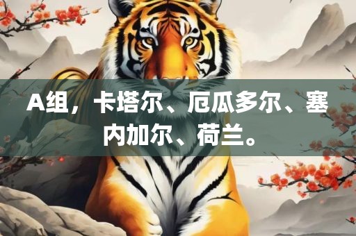 A组，卡塔尔、厄瓜多尔、塞内加尔、荷兰。