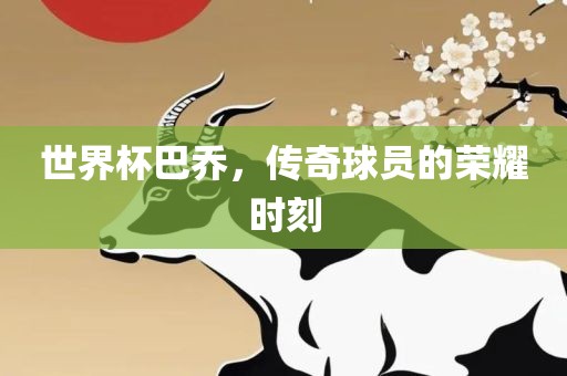 世界杯巴乔，传奇球员的荣耀时刻