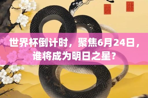 世界杯倒计时，聚焦6月24日，谁将成为明日之星？