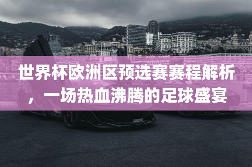 世界杯欧洲区预选赛赛程解析，一场热血沸腾的足球盛宴