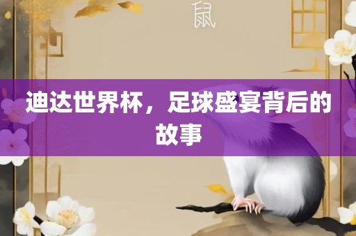 迪达世界杯，足球盛宴背后的故事
