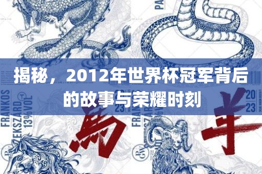 揭秘，2012年世界杯冠军背后的故事与荣耀时刻