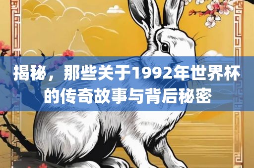 揭秘，那些关漯河市盈旭机械设备有限公司于1992年世界杯的传奇故事与背后秘密