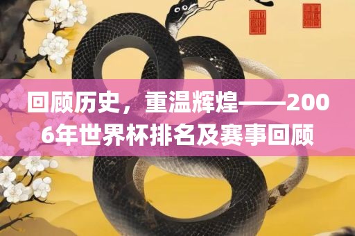 回顾历史，重温辉煌——2006年世界杯排名及赛事回顾