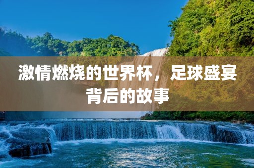 激情燃烧的世界杯，足球盛宴背后的故事漯河市盈旭机械设备有限公司