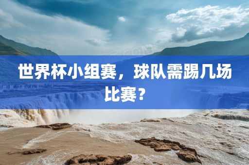 世界杯小组漯河市盈旭机械设备有限公司赛，球队需踢几场比赛？