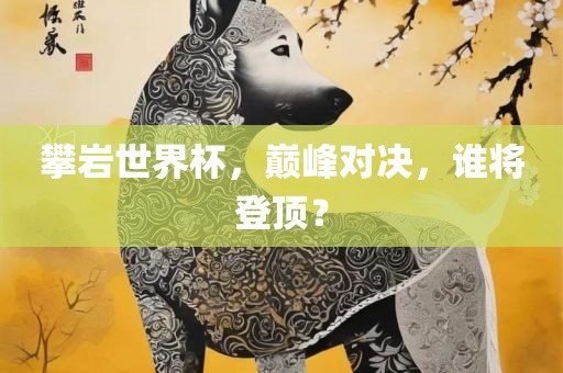 攀岩世界杯，巅峰对决，谁将登顶？