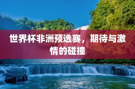 世界杯非洲预选赛，期待与激情的碰撞