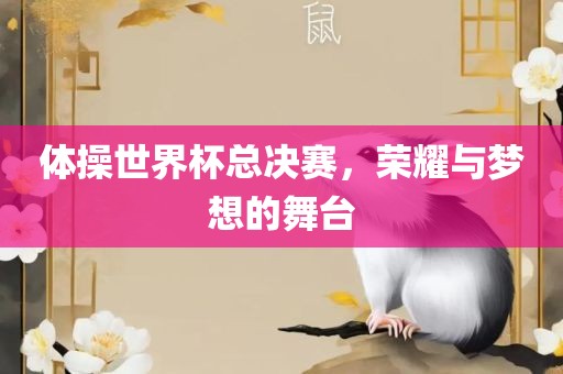 体操世界杯总决赛，荣耀与梦想的舞台漯河市盈旭机械设备有限公司