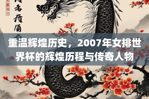 重温辉煌历史，2007年女排世界杯的辉煌历程与传奇人物