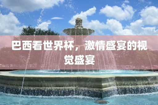 巴西看世界杯，激情盛宴的视觉盛宴漯河市盈旭机械设备有限公司