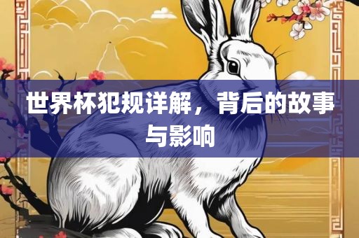 世界杯犯规详解，背后的故事与影响