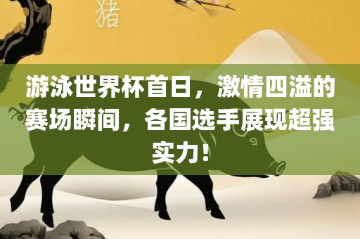 游泳世界杯首日，激情四溢的赛场瞬间，各国选手展现超强实力！