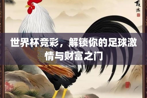 世界杯竞彩，解锁你的足球激情与财富之门
