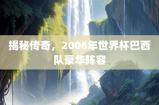 揭秘传奇，2006年世界杯巴西队豪华阵容