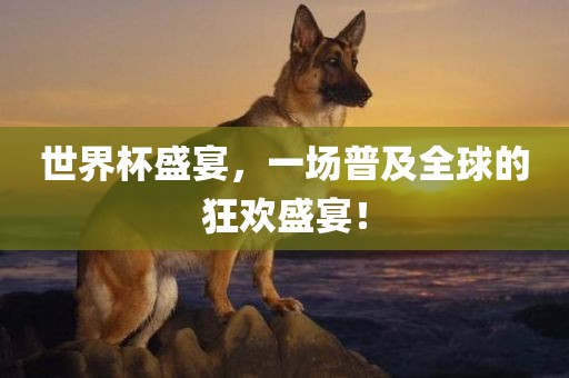 世界杯盛宴，一场普及全球的狂欢盛宴！