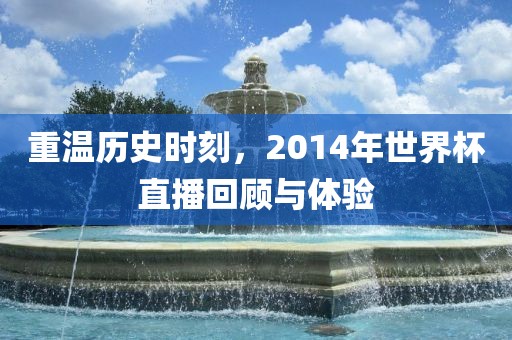 重温历史时刻，2014年世界杯直播回顾与体验