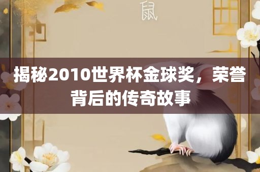 揭秘2010世界杯金球奖，荣誉背后的传奇故事