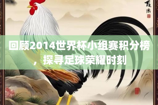 回顾2014世界杯小组赛积分榜，探寻足球荣耀时刻