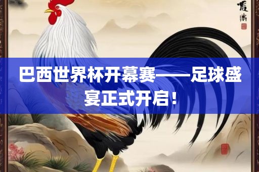 巴西世界杯开幕赛——足球盛宴正式开启！漯河市盈旭机械设备有限公司