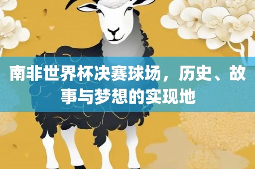 南非世界杯决赛球场，历史、故事与梦想的实现地漯河市盈旭机械设备有限公司