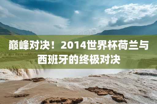 巅峰对决！2014世界杯荷兰与西班牙的终极对决