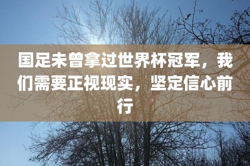 国足未曾拿过世界杯冠军，我们需要正视现实，坚定信心前行