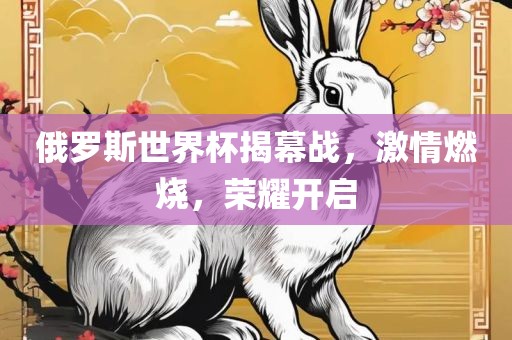 俄罗斯世界杯揭幕战，激情燃烧，荣耀开启